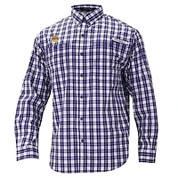 Columbia Los Angeles Lakers Super Tamiami Omni-Shade Long Sleeve Button-Down Shirt