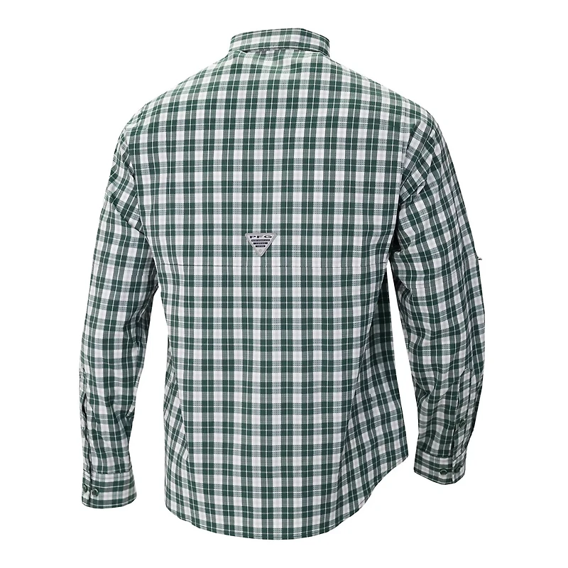 Columbia Miami Hurricanes Super Tamiami Omni-Shade Long Sleeve Button-Down Shirt