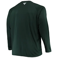 Columbia Michigan State Spartans Big  Tall Terminal Tackle Omni-Shade Long Sleeve Raglan T-Shirt