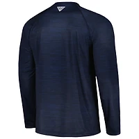 Columbia Michigan Wolverines PFG Terminal Tackle Omni-Shade Raglan Long Sleeve T-Shirt