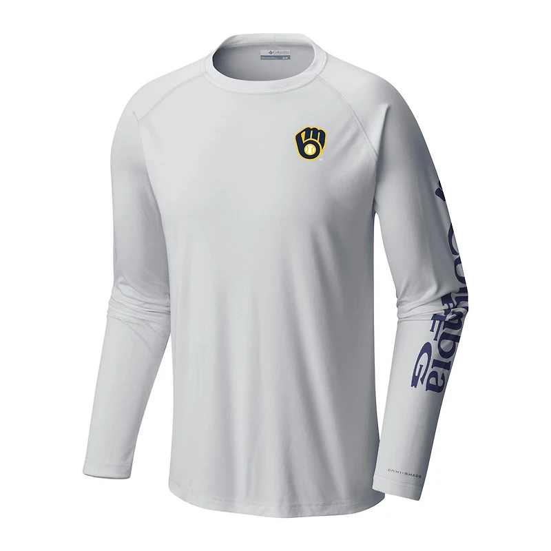 Columbia Milwaukee Brewers Terminal Tackle Long Sleeve T-Shirt