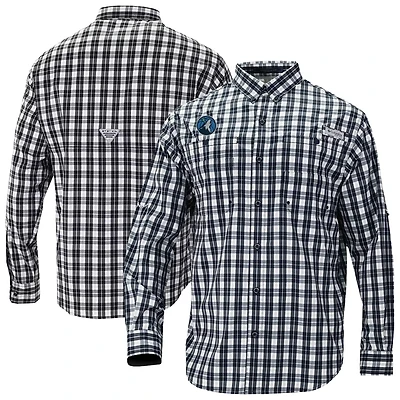Columbia Minnesota Timberwolves Super Tamiami Omni-Shade Long Sleeve Button-Down Shirt