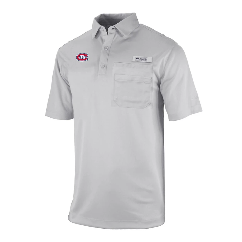 Columbia Montreal Canadiens Flycaster Omni-Wick Pocket Polo