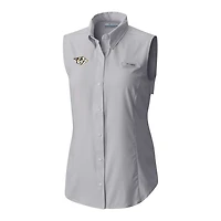 Columbia Nashville Predators Tamiami Omni-Shade Sleeveless Button-Up Shirt
