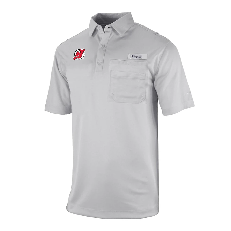 Columbia New Jersey Devils Flycaster Omni-Wick Pocket Polo