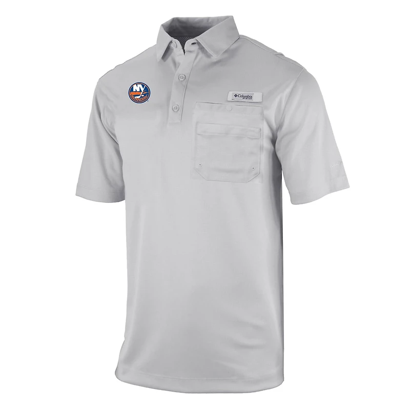 Columbia New York Islanders Flycaster Omni-Wick Pocket Polo
