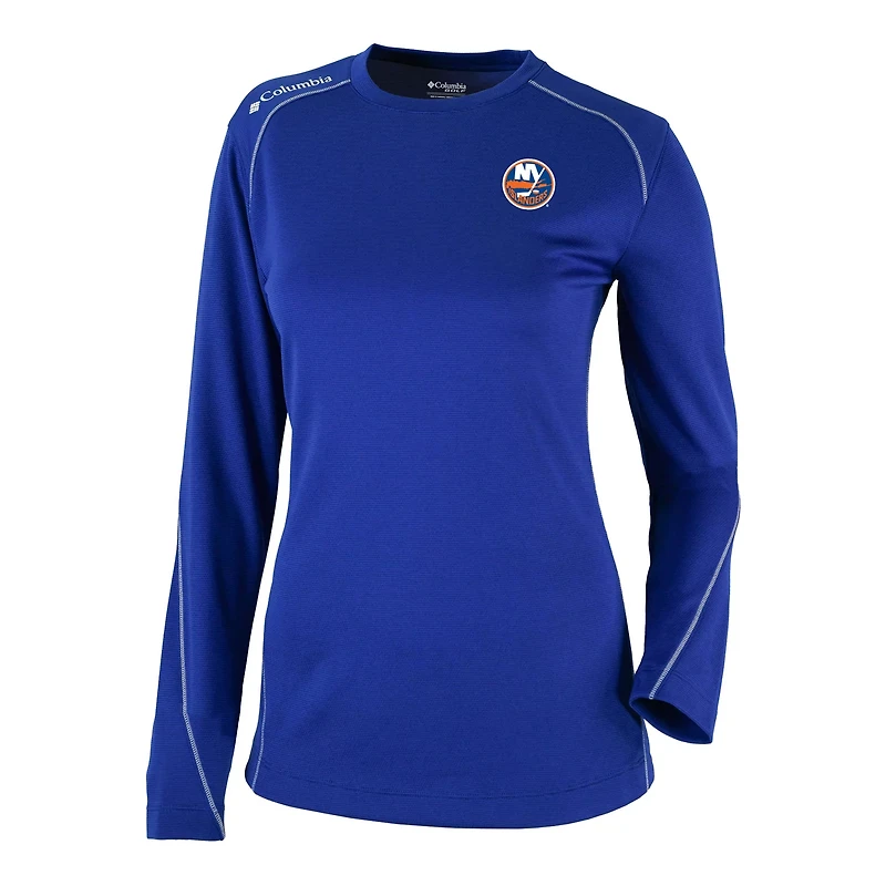 Columbia New York Islanders Shotgun Omni-Wick Raglan Long Sleeve T-Shirt