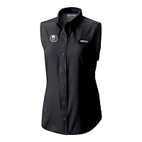 Columbia New York Islanders Tamiami Omni-Shade Sleeveless Button-Up Shirt