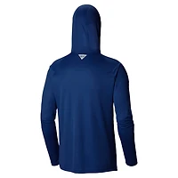 Columbia New York Yankees Omni-Wick Terminal Tackle Raglan Long Sleeve Hoodie T-Shirt