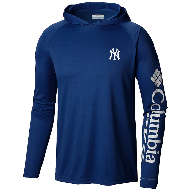 Columbia New York Yankees Terminal Tackle Long Sleeve Hoodie T-Shirt