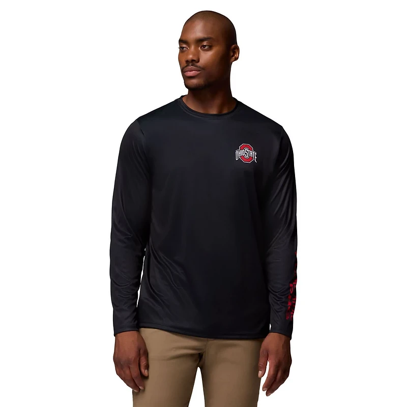 Columbia Ohio State Buckeyes PHG Terminal Shot 3-Hit Long Sleeve T-Shirt