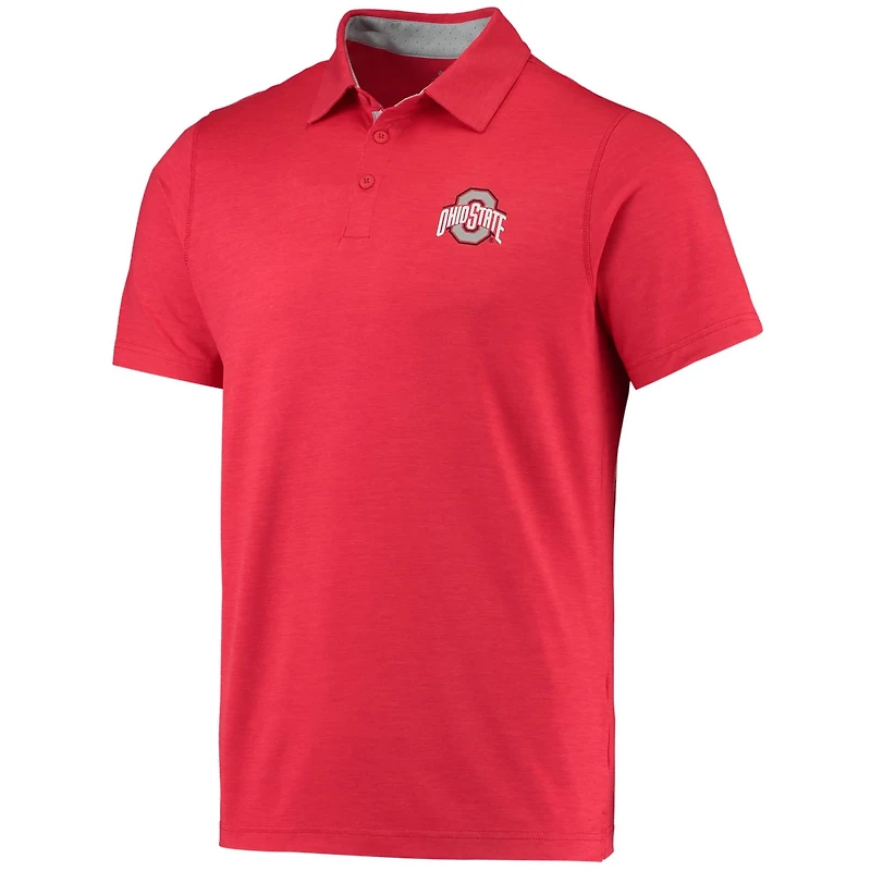 Columbia Ohio State Buckeyes Tech Trail Omni-Shade Polo