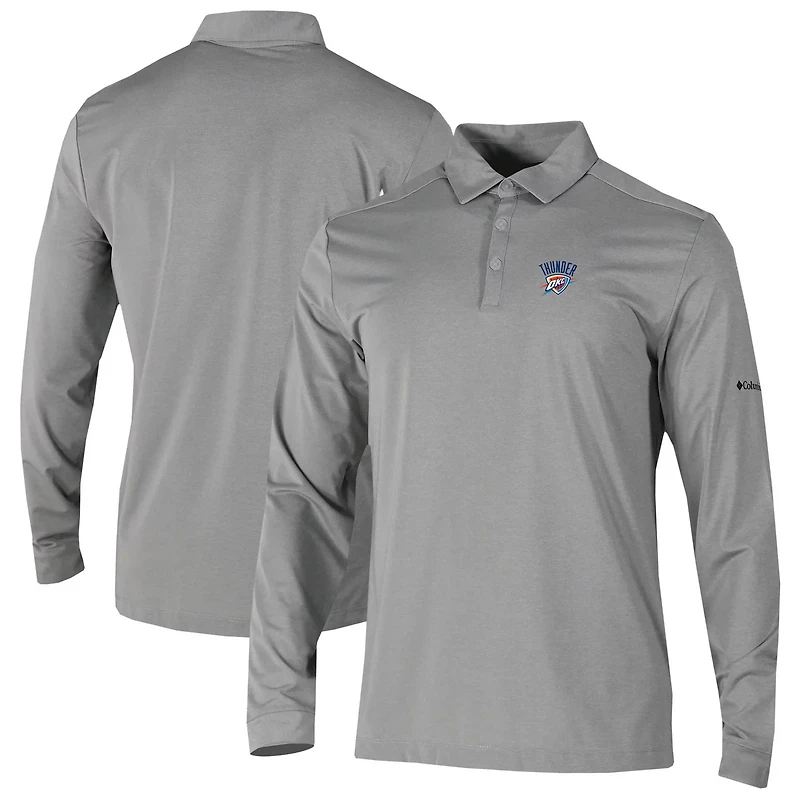 Columbia Oklahoma City Thunder Omni-Wick Pin High Long Sleeve Polo