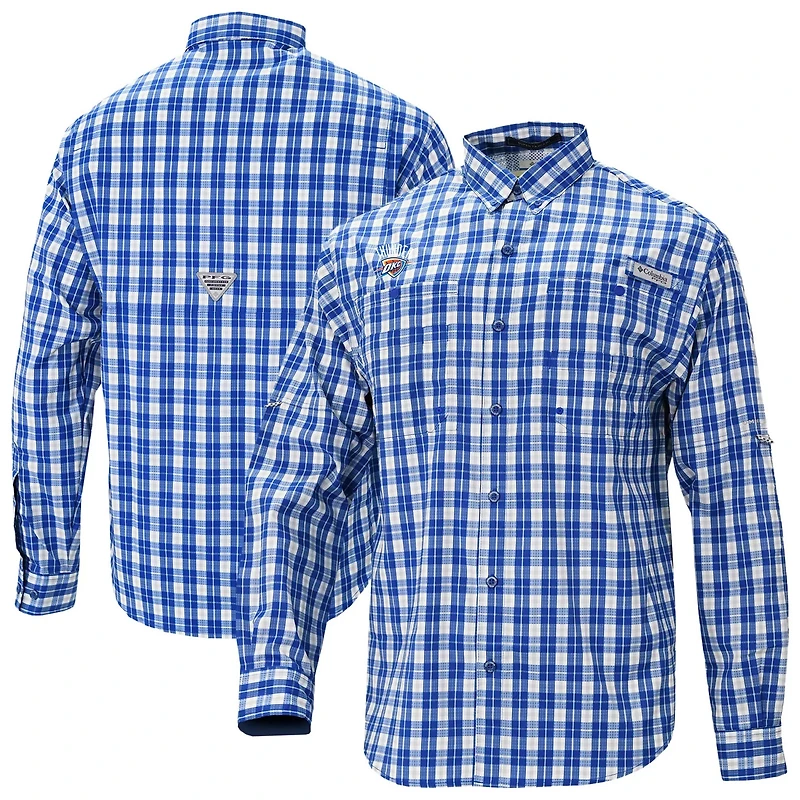 Columbia Oklahoma City Thunder Super Tamiami Omni-Shade Long Sleeve Button-Down Shirt
