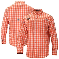 Columbia Oklahoma State Cowboys Super Tamiami Omni-Shade Long Sleeve Button-Down Shirt