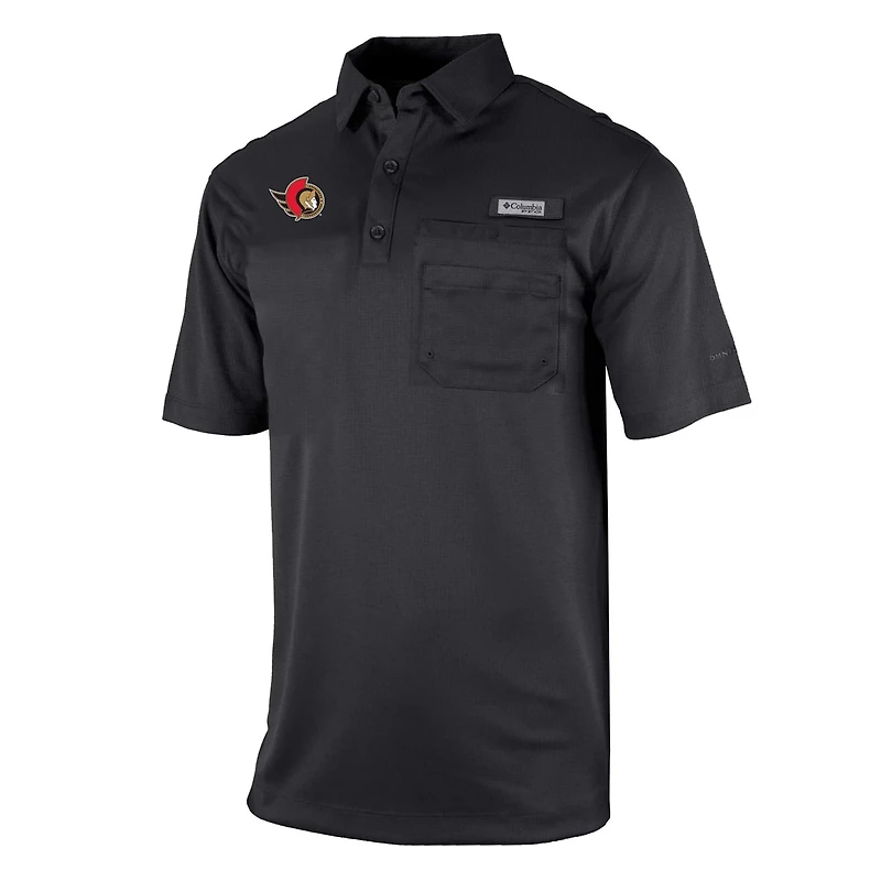 Columbia Ottawa Senators Flycaster Omni-Wick Pocket Polo