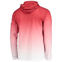 Columbia PFG Nebraska Huskers Terminal Tackle Omni-Shade UPF 50 Long Sleeve Hooded Top