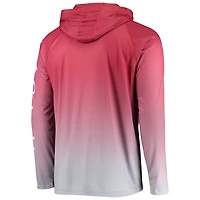 Columbia PFG Ohio State Buckeyes Terminal Tackle Omni-Shade UPF 50 Long Sleeve Hooded Top