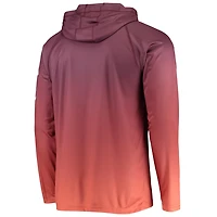 Columbia PFG Virginia Tech Hokies Terminal Tackle Omni-Shade UPF 50 Long Sleeve Hooded Top