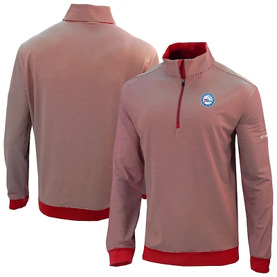 Columbia Philadelphia 76ers Omni-Wick Even Lie Quarter-Zip Top
