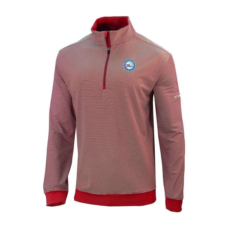 Columbia Philadelphia 76ers Omni-Wick Even Lie Quarter-Zip Top