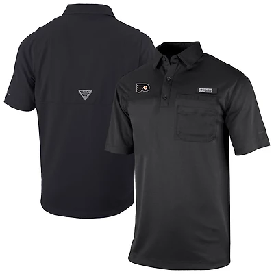 Columbia Philadelphia Flyers Flycaster Omni-Wick Pocket Polo