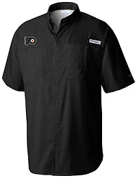 Columbia Philadelphia Flyers Tamiami Short Sleeve Omni-Wick Button-Down Shirt
