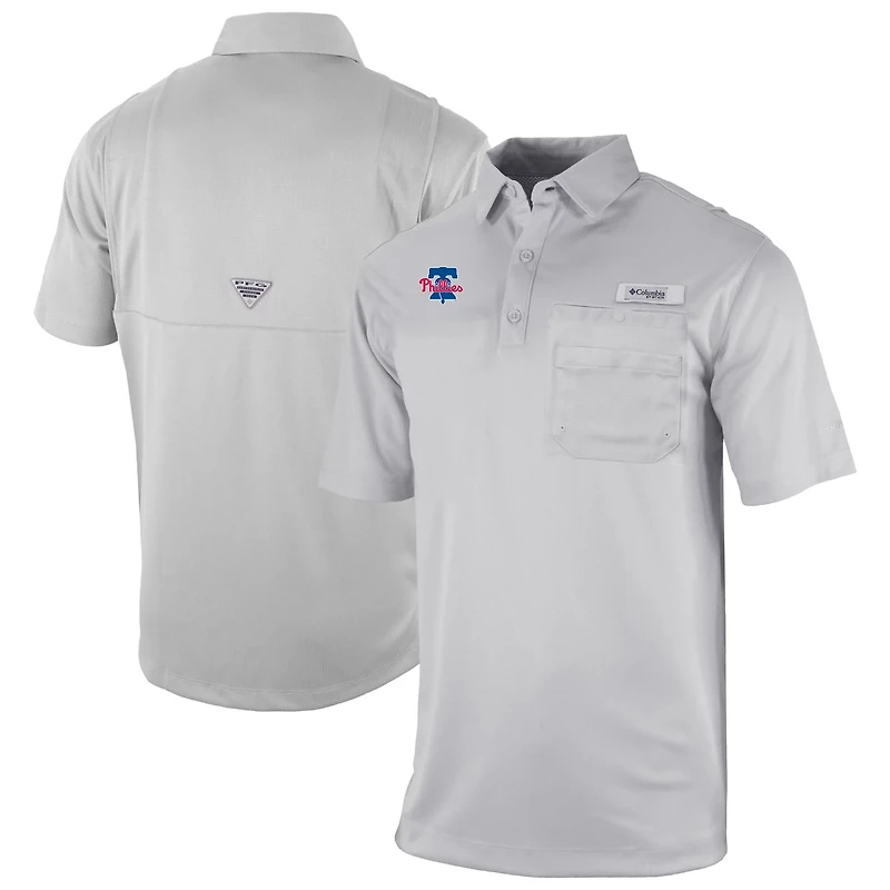Columbia Philadelphia Phillies Omni-Wick Flycaster Pocket Polo