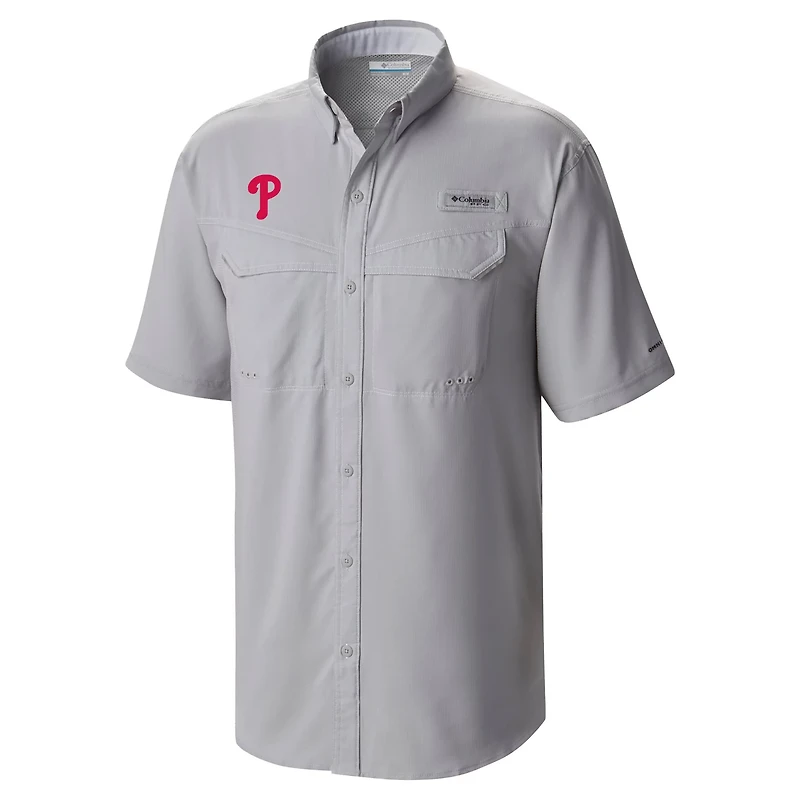 Columbia Philadelphia Phillies Omni-Wick Low Drag Offshore Button-Up Shirt
