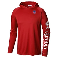 Columbia Philadelphia Phillies Omni-Wick Terminal Tackle Raglan Long Sleeve Hoodie T-Shirt