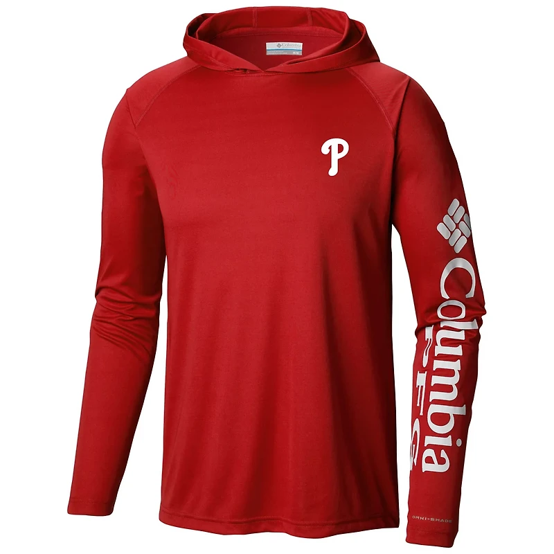 Columbia Philadelphia Phillies Terminal Tackle Long Sleeve Hoodie T-Shirt