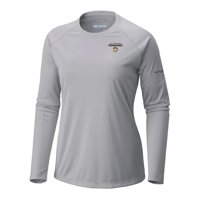 Columbia Pittsburgh Penguins Omni-Shade Tidal Tee II Raglan Long Sleeve T-Shirt