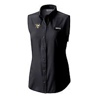 Columbia Pittsburgh Penguins Tamiami Omni-Shade Sleeveless Button-Up Shirt