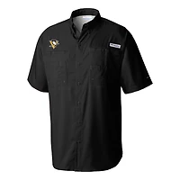 Columbia Pittsburgh Penguins Tamiami Short Sleeve Omni-Wick Button-Down Shirt