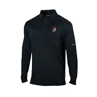 Columbia Portland Trail Blazers Omni-Wick Pin High Long Sleeve Polo