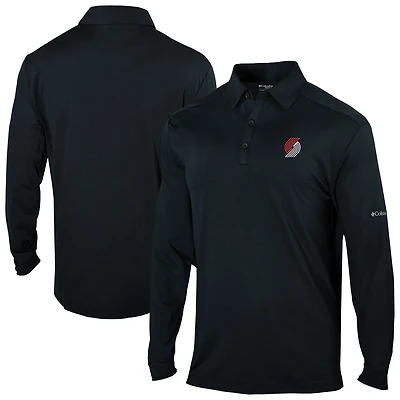 Columbia Portland Trail Blazers Omni-Wick Pin High Long Sleeve Polo