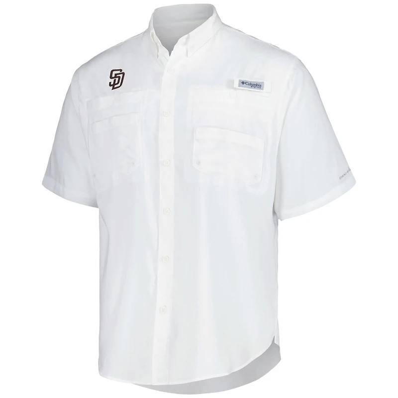 Columbia San Diego Padres Tamiami Omni-Shade Button-Down Shirt