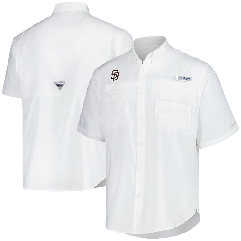 Columbia San Diego Padres Tamiami Omni-Shade Button-Down Shirt