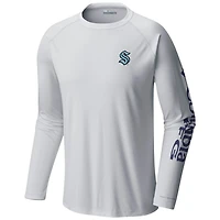 Columbia Seattle Kraken Terminal Tackle Omni-Shade Raglan Long Sleeve T-Shirt