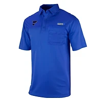 Columbia St Louis Blues Flycaster Omni-Wick Pocket Polo