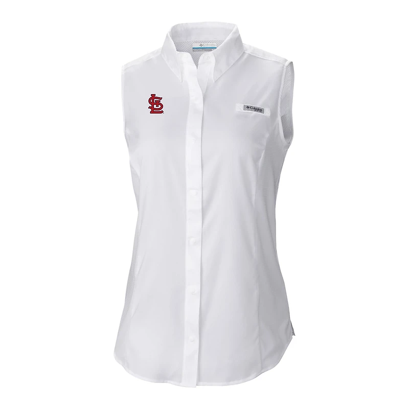 Columbia St Louis Cardinals Tamiami Sleeveless Shirt