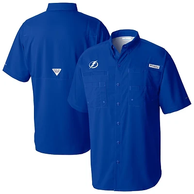 Columbia Tampa Bay Lightning Tamiami Short Sleeve Omni-Wick Button-Down Shirt