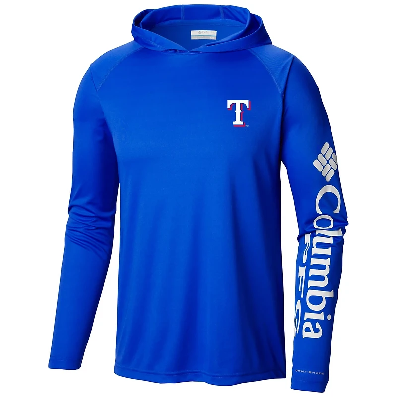 Columbia Texas Rangers Terminal Tackle Long Sleeve Hoodie T-Shirt
