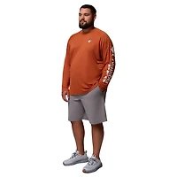 Columbia Texas Longhorns Big  Tall Terminal Tackle Long Sleeve Omni-Shade T-Shirt