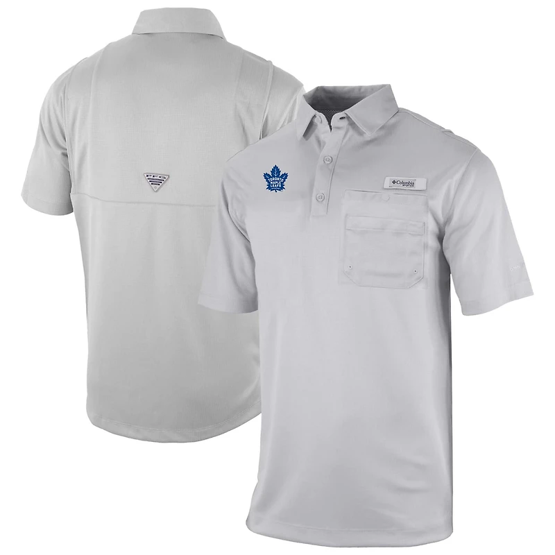 Columbia Toronto Maple Leafs Flycaster Omni-Wick Pocket Polo