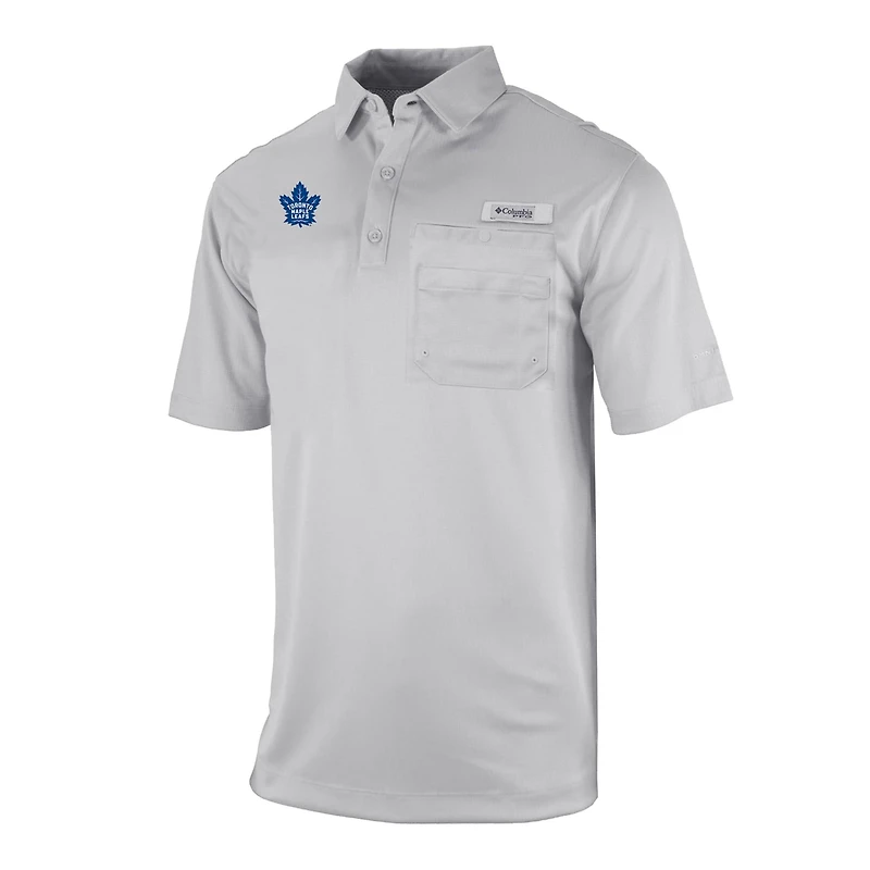 Columbia Toronto Maple Leafs Flycaster Omni-Wick Pocket Polo