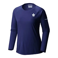 Columbia Toronto Maple Leafs Omni-Shade Tidal Tee II Raglan Long Sleeve T-Shirt