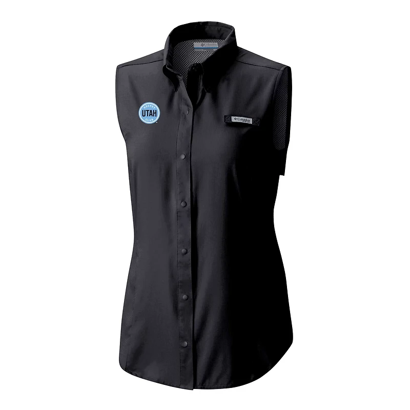 Columbia Utah Hockey Club Tamiami Omni-Shade Sleeveless Button-Up Shirt