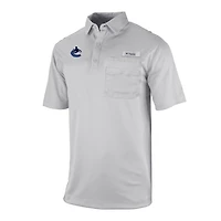Columbia Vancouver Canucks Flycaster Omni-Wick Pocket Polo