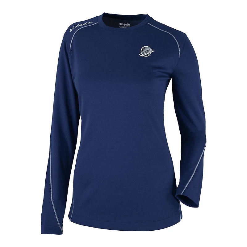 Columbia Vancouver Canucks Shotgun Omni-Wick Raglan Long Sleeve T-Shirt